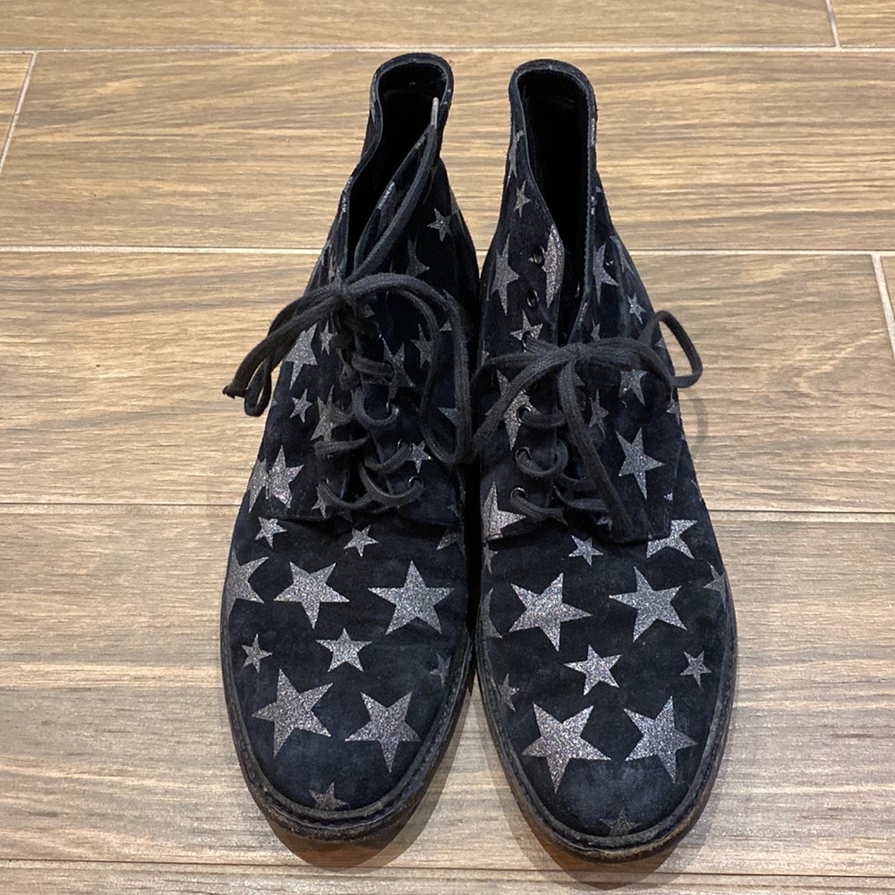 Saint Laurent suede ankle booties